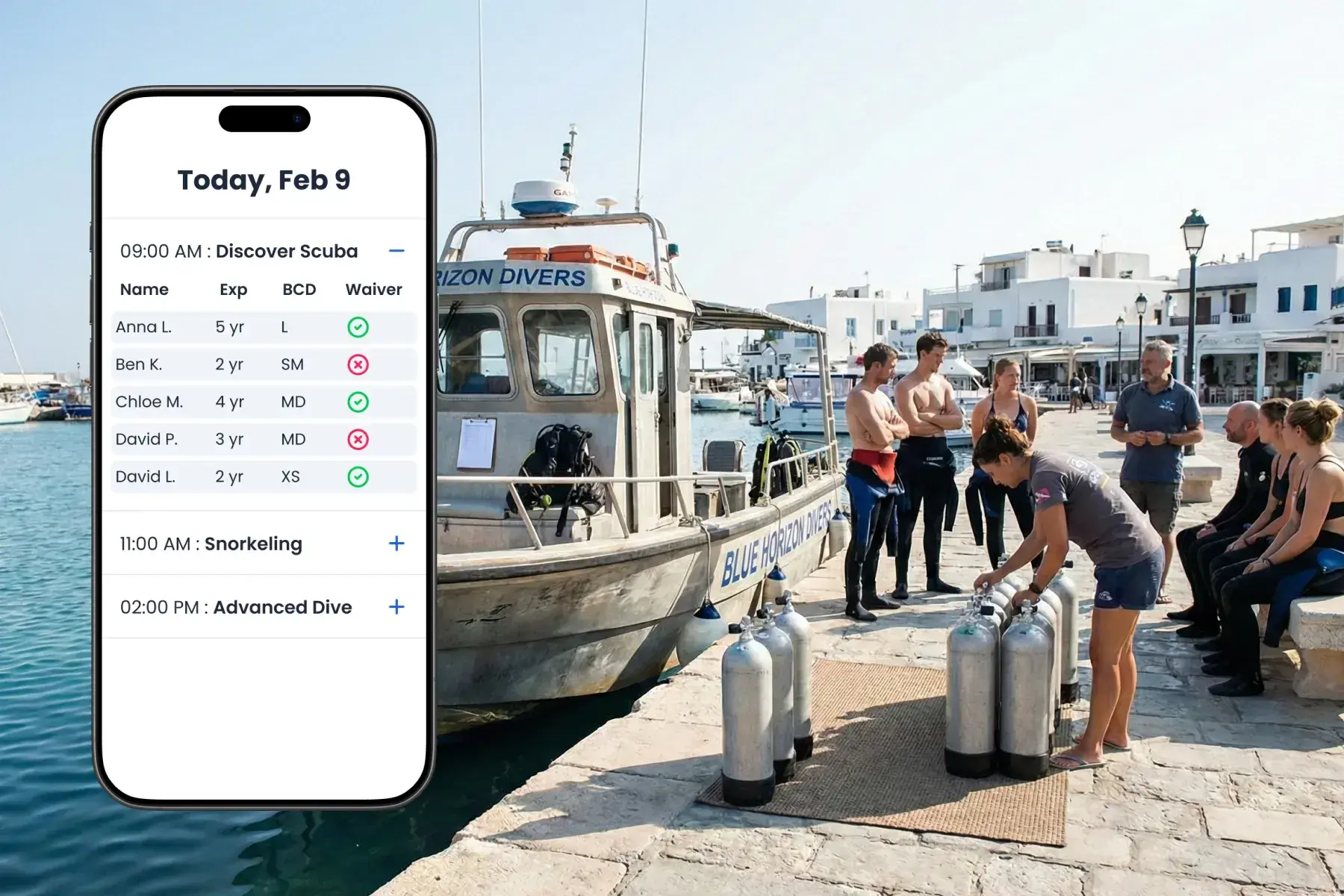 Gestion opérationnelle - bateaux & fiches de sécurité