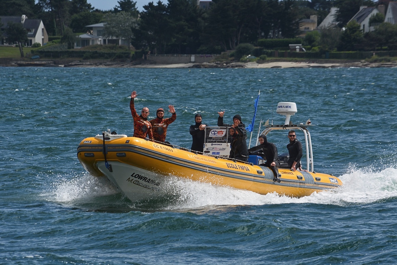 Customers on a Dive Boat