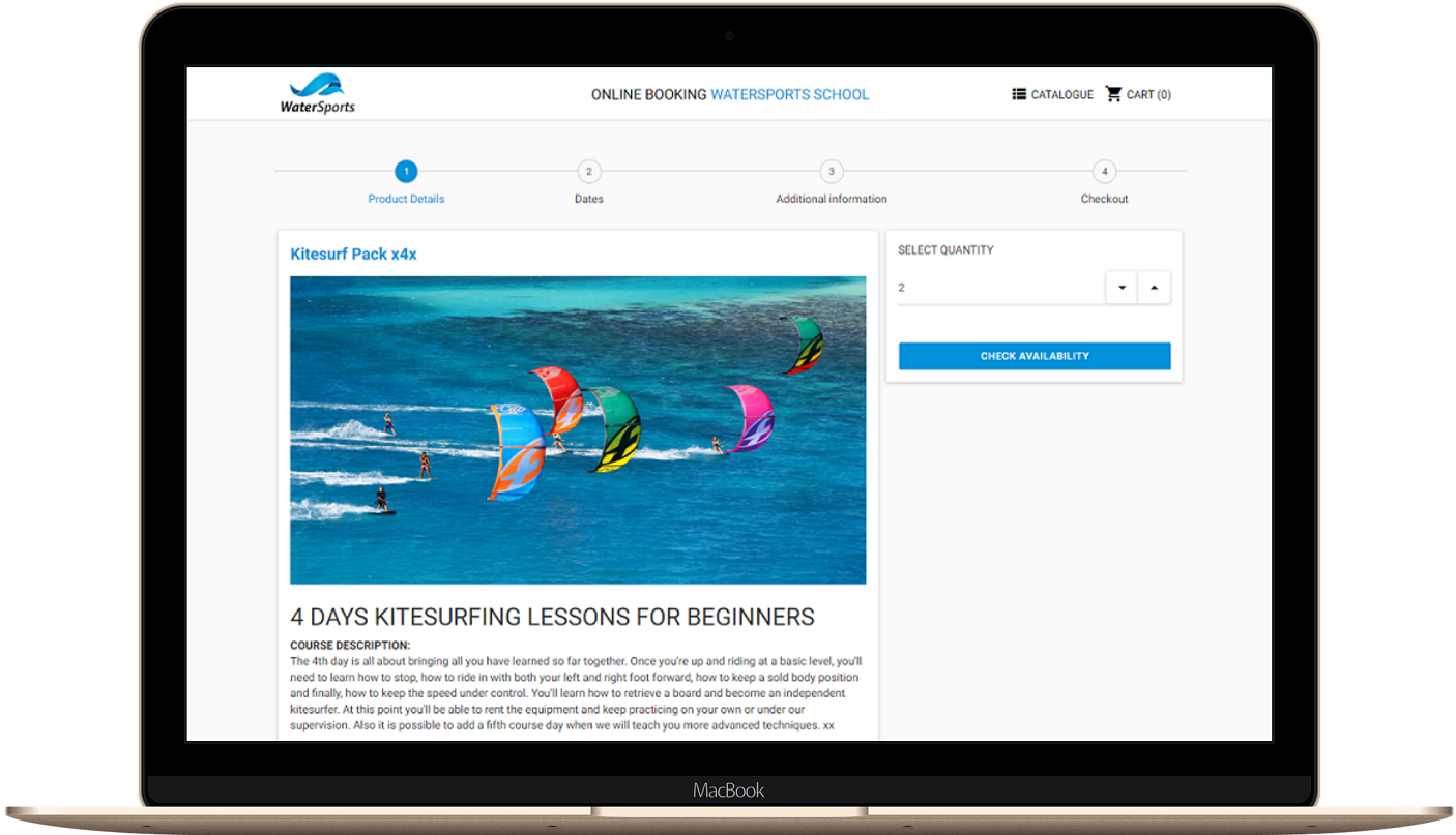 Kitesurf Online Booking 