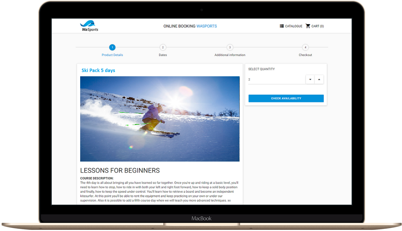 Online Booking software for ski classes