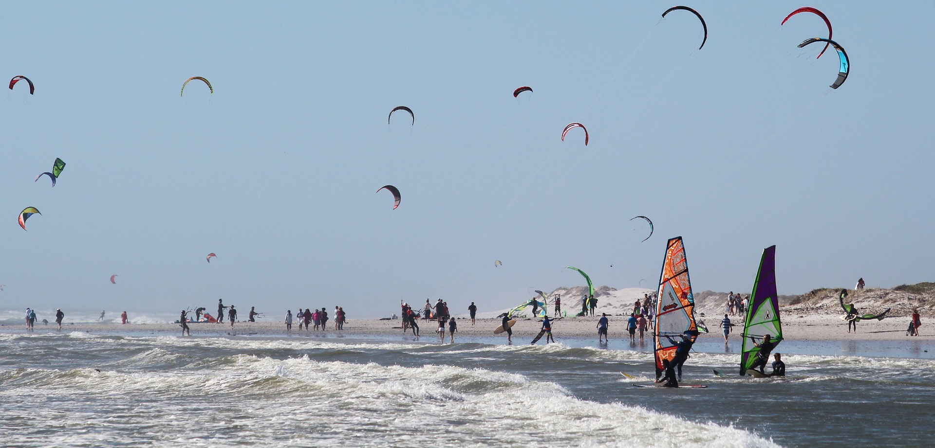 Clientes de escuelas de kitesurf y windsurf