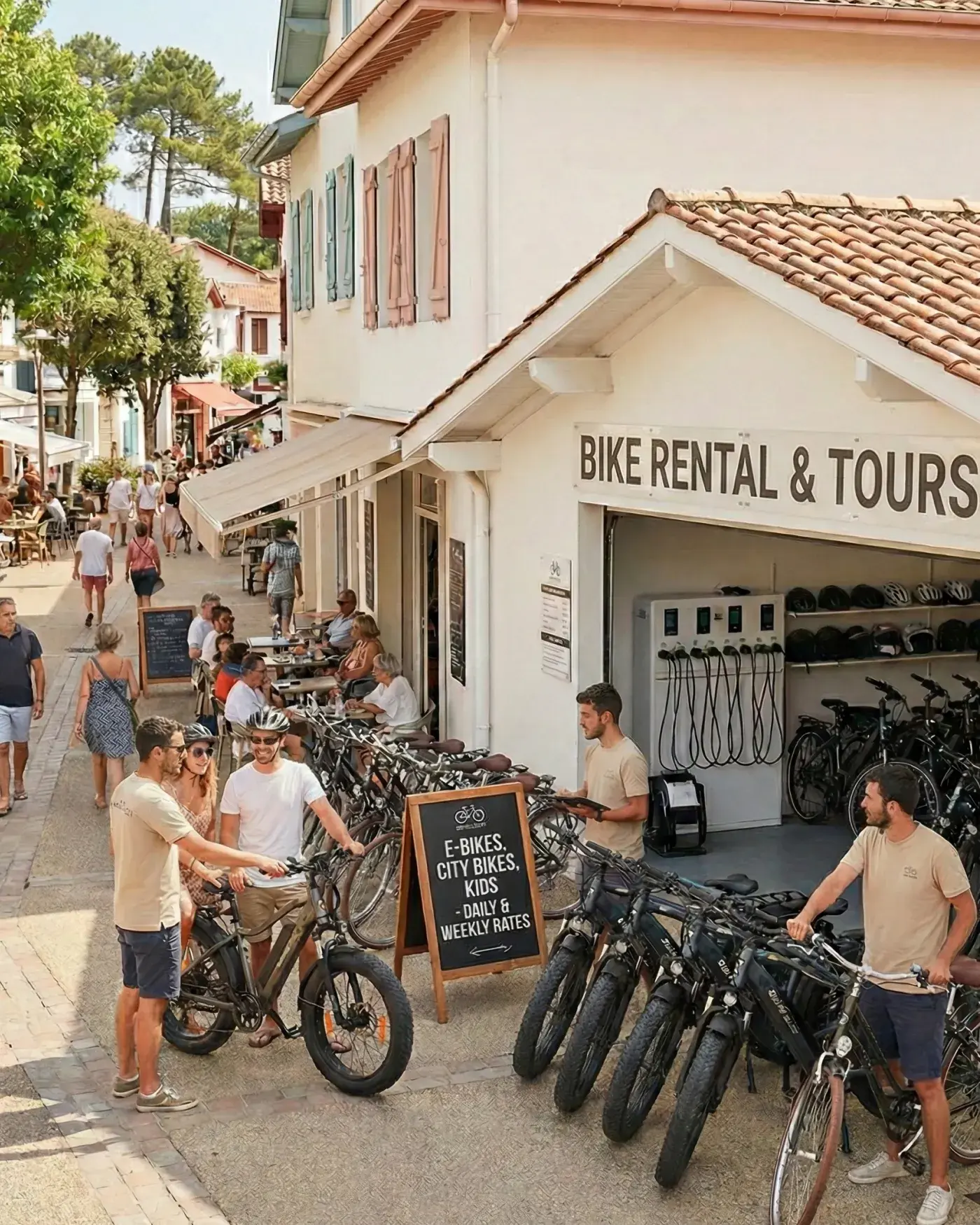 Bloowatch helping a bike rental shop manage bookings, fleet availability, and daily rental operations from one platform.