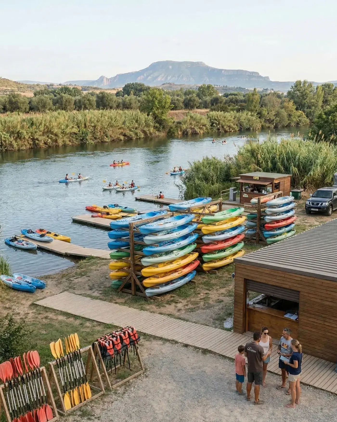 Bloowatch helping a kayak and paddle rental center manage bookings, fleet availability, and dockside operations from one platform.